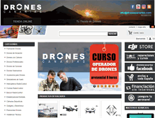 Tablet Screenshot of dronescanarias.com